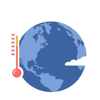 Die Temperatur der Erde steigt